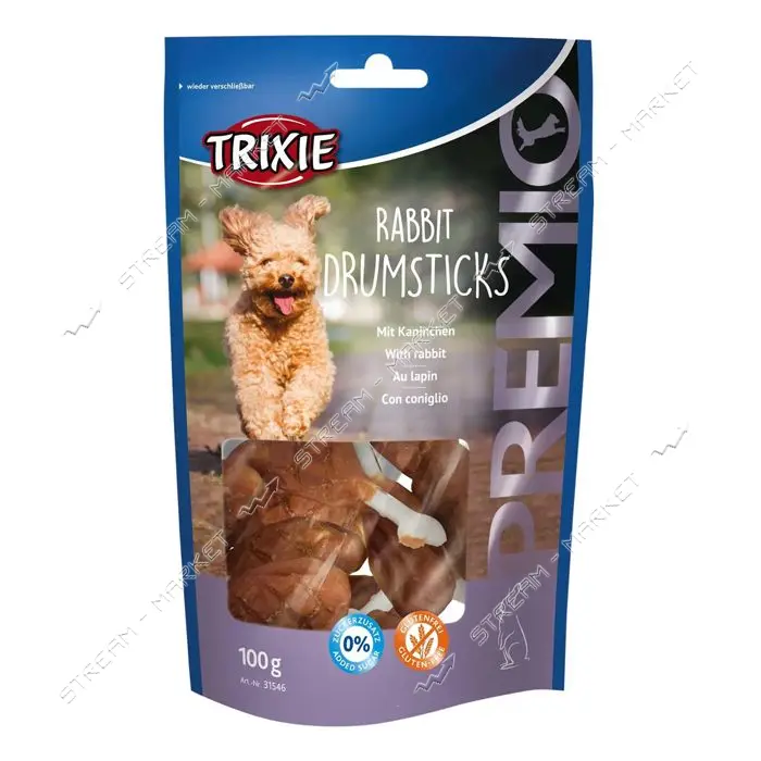 Лакомство для собак Trixie Premio Rabit Drumsticks с кроликом 100г 8шт
