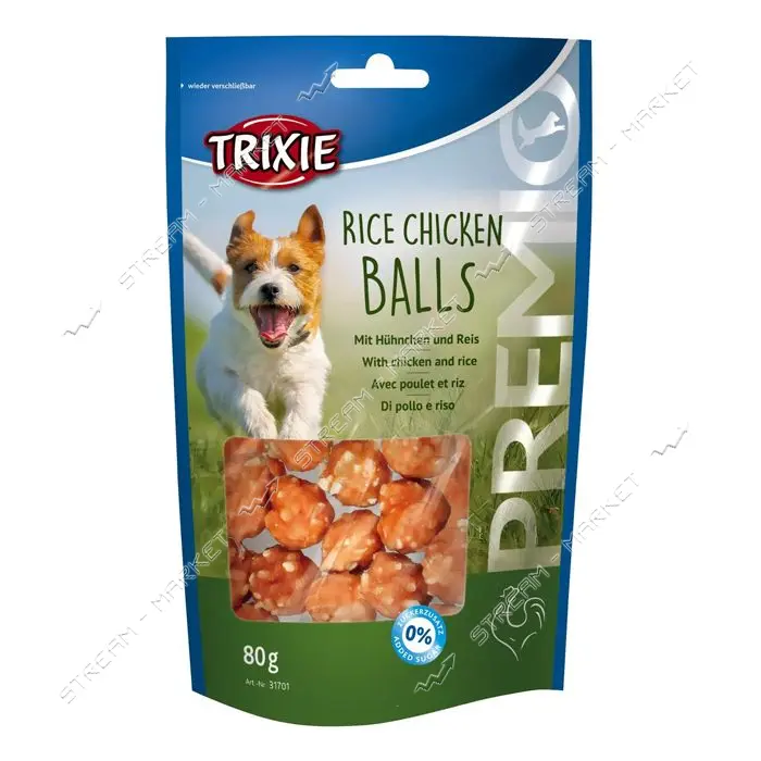 Лакомство для собак Trixie Premio Rice Chicken Balls с курицей и рисом 80г