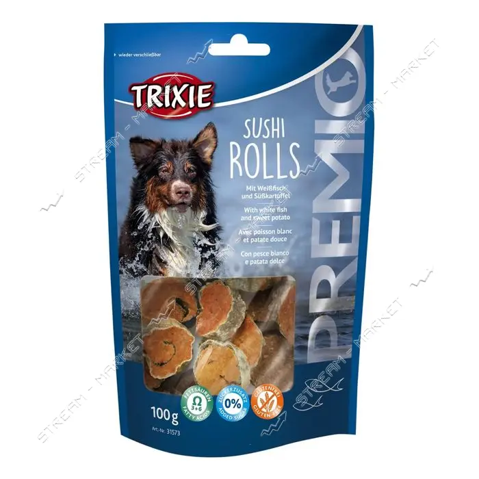 Лакомство для собак Trixie Premio Sushi Rolls с рыбой 100г                                          