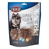 Лакомство для собак Trixie Premio 4 Superfoods с курицей уткой говядиной и бараниной 4х100г         