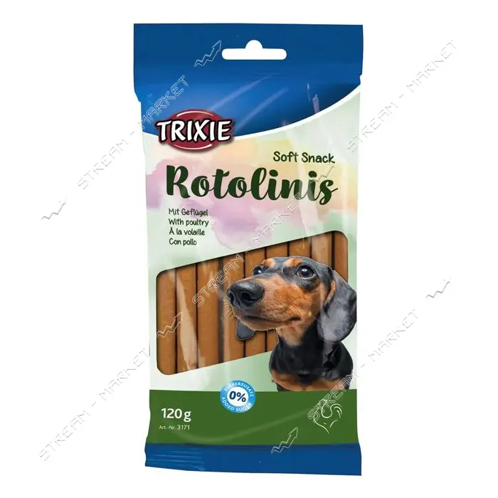 Лакомство для собак Trixie Rotolinis с мясом домашней птицы 120г 12шт                               