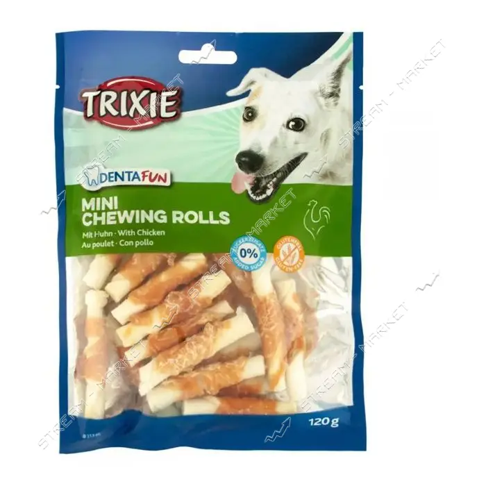 Палочка для чистки зубов Trixie Denta Fun с курицей мини 6см 120г