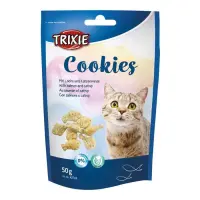 Лакомство для кошек Trixie Cookies с лососем и кошачьей мятой 50г                                   