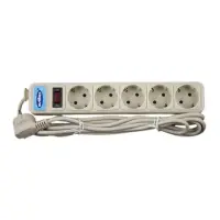 Сетевой фильтр Svittex SV-002 5/3м 3х0.75мм2 белый                                                  