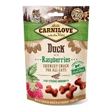 Лакомство для кошек Carnilove Cat Crunchy Snack с уткой и малиной 50г                               