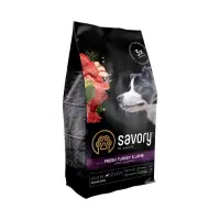 Сухой корм Savory для собак средних пород Индейка и ягненок 1кг                                     