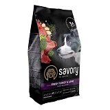 Сухой корм Savory для собак средних пород Индейка и ягненок 3кг