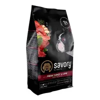 Сухой корм для собак Savory малых пород Индейка и ягненок 1кг                                       