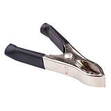 Зажим электрический крокодил средний 7А L7см красный черный