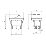 Кнопка Вкл/Выкл клавиша круглая 3 контакта кп-20