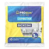 Салфетки вискозные Prodom для уборки 3шт (30*36)