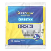 Салфетки вискозные Prodom для уборки 3шт (30*36)                                                    