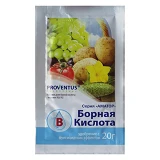 Водорастворимое удобрение Proventus Борная кислота 20г