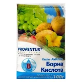 Водорастворимое удобрение Proventus Борная кислота 100г                                             
