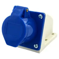 Розетка Lee 7113 16 А 220 В 2Р plus Е IP44 стационарная наружная                                    