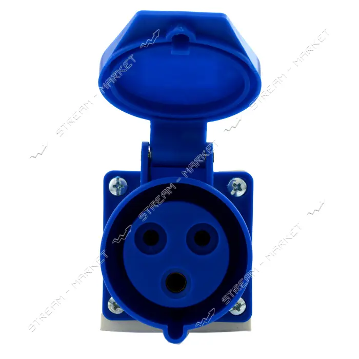 Розетка Lee 7123 32 А 220 В 2Р plus Е IP44 стационарная наружная                                    