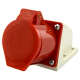 Розетка Lee 7124 32 А 380 В 3Р plus Е IP44 стационарная наружная