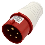 Вилка переносная Takel 5 контактов 3Р плюс N плюс Е 16А 380В IP44 015