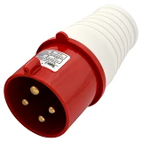 Вилка переносная Takel 4 контакта 3Р плюс Е 32А 380В IP44 024                                       
