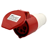 Розетка переносная Takel 4 контакта 3Р плюс Е 16А 380В IP44 214