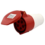 Розетка переносная Takel 5 контактов 3Р плюс N плюс Е 16А 380В IP44 215