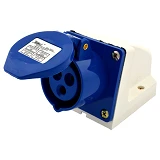Розетка стационарная Takel 3 контакта 2Р плюс Е 16А 220В IP44 113