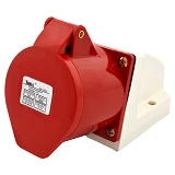 Розетка стационарная Takel 5 контактов 3Р плюс N плюс Е 32А 380В IP44 125