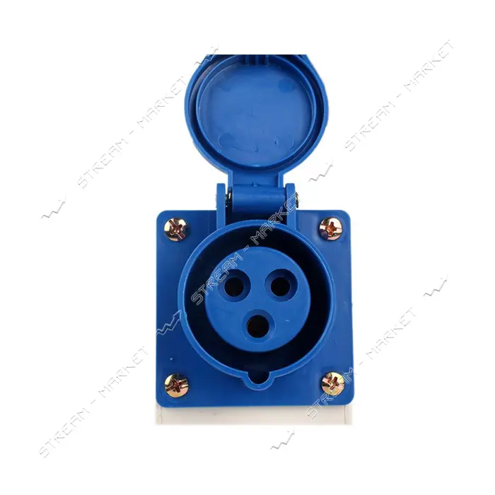 Розетка стационарная Electro House EH-PSS-316 3 контакта 2P plus PE 16А 220В IP44