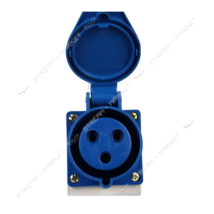 Розетка стационарная Electro House EH-PSS-332 3 контакта 2P plus PE 32А 250В IP44                   