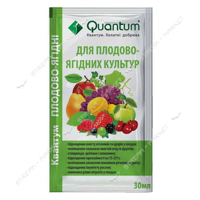Микроудобрение стимулятор роста для плодо-ягодных культур Quantum 30мл                              
