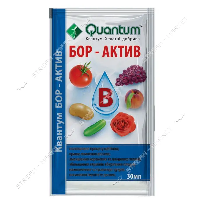 Микроудобрение стимулятор роста Quantum Бор-Актив 30мл