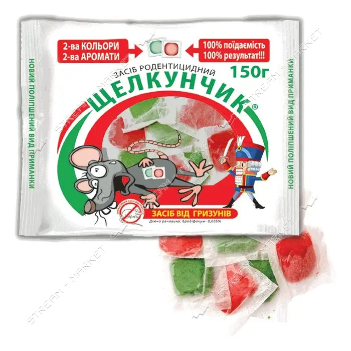 Тесто Щелкунчик против грызунов 0.15кг Украина                                                      