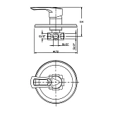 Смеситель для душевой кабины Haiba Hansberg 003 INNER                                               