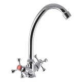 Смеситель для кухни G-Ferro 271 на гайке букса 1/2" 2шт