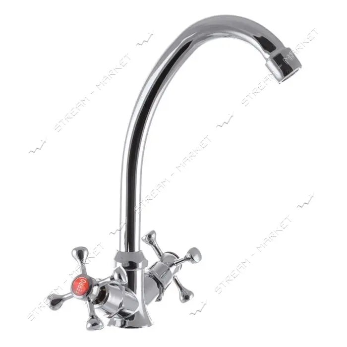 Смеситель для кухни G-Ferro 271 на гайке букса 1/2" 2шт