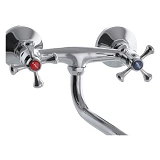 Смеситель для кухни G-Ferro 361 настенный букса 1/2"