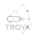 Смеситель для биде Troya FOB2-A134 картридж 35мм                                                    