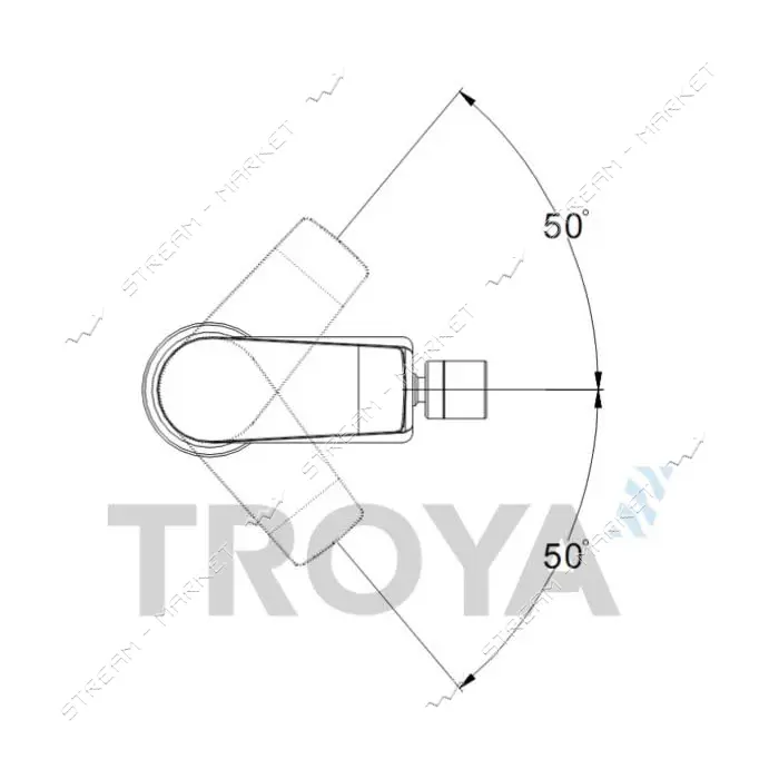 Смеситель для биде Troya FOB2-A134 картридж 35мм                                                    
