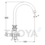 Смеситель для кухни Troya QMG4-A621