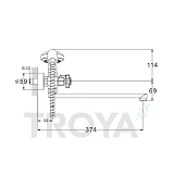 Смеситель Troya QMG7-A621 для ванны
