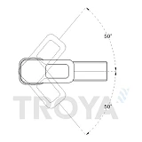 Смеситель для умывальника Troya NOD1-A188 картридж 35мм