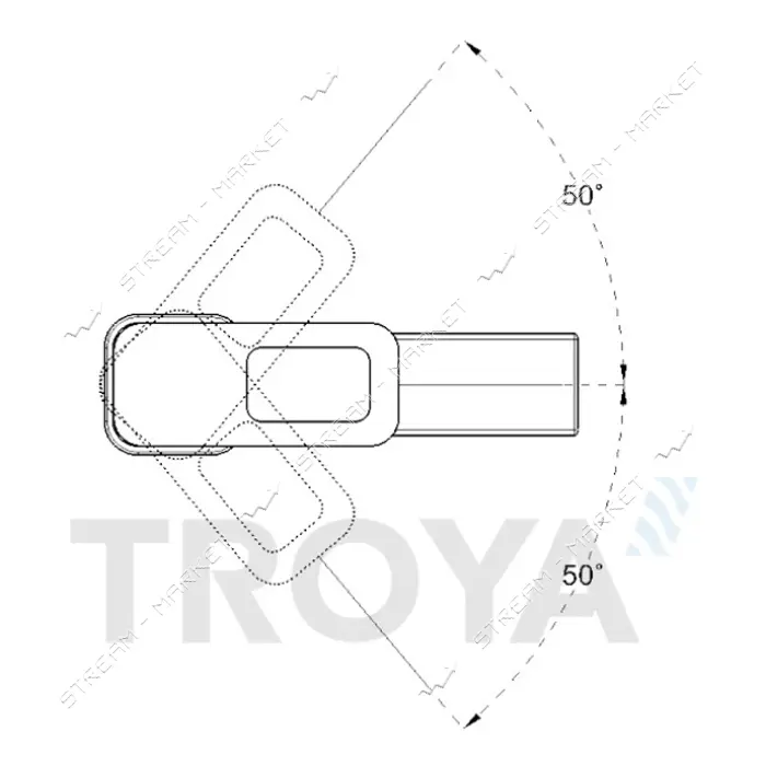 Смеситель для умывальника Troya NOD1-A188 картридж 35мм