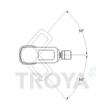 Смеситель для биде Troya NOD2-A188 картридж 35мм                                                    