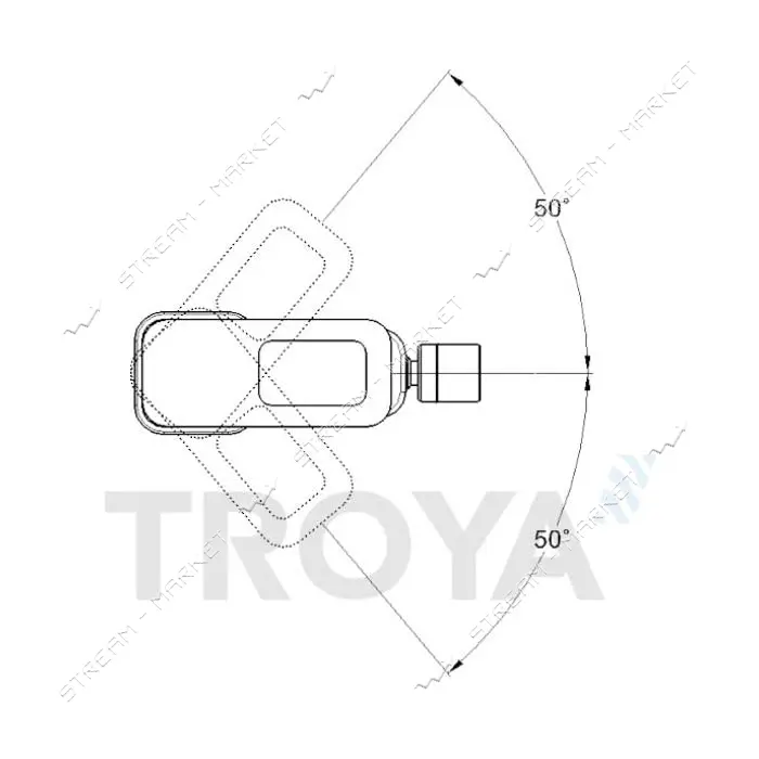 Смеситель для биде Troya NOD2-A188 картридж 35мм                                                    