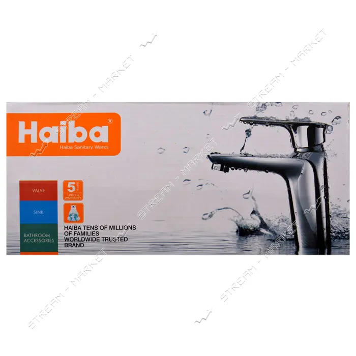 Смеситель для ванны Haiba Kubus 006