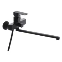 Смеситель для ванны Haiba Kubus 006 EURO длинный BLACK                                              