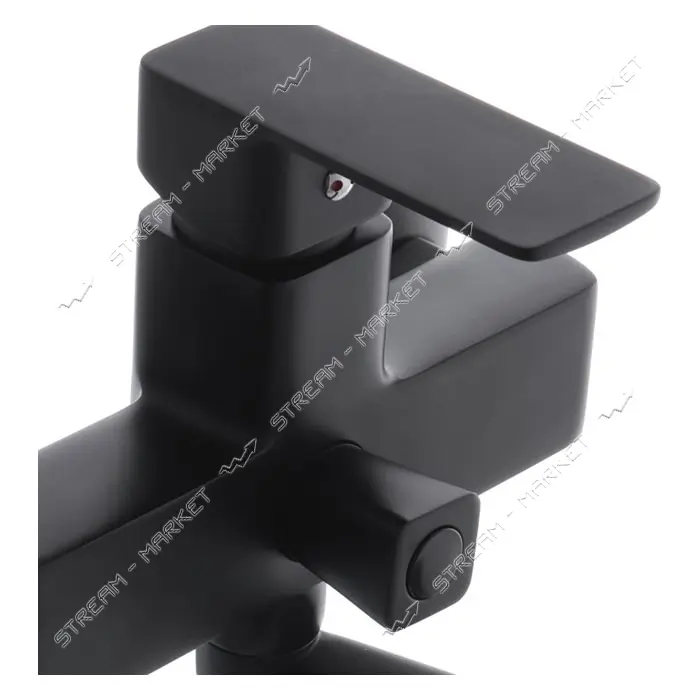 Змішувач для ванни Haiba Kubus 006 EURO довгий BLACK                                                