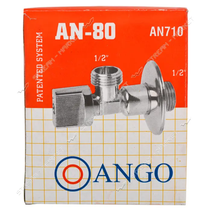 Кран шаровый Арка Ango AN-80 1/2"Нx1/2"Н