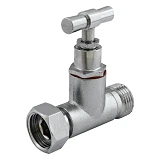 Кран вентильный Ango GV-02 прямой латунный с накидной гайкой 1/2" В/Н