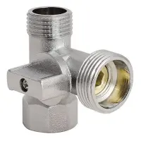 Кран Koer KR.515 тройной шаровый 1/2"Нx3/4"Нx1/2"В                                                  